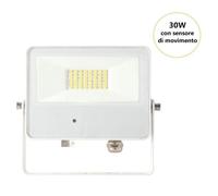 FARO PROIETTORE CON SENSORE DI MOVIMENTO LED 30W 4000K BIANCO SKY M.WAVE BENEITO [EEK: E]