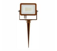 FARO PROIETTORE CORTEN LED 10W LUCE CALDA 3000K CON PICCHETTO SKY/SPIKE BENEITO