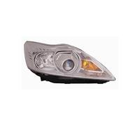 Faro Fanale Anteriore Xenon per Ford Focus 2007-2011 Parabola Cromata Destro