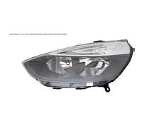 Faro proiettore destro h7-h1 elettrico per renault clio 2016 in poi nera