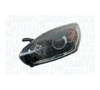 Faro proiettore destro per renault megane 2012 al 2015 nero con anello cromato