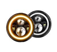 Faro Proiettore Fanale Anteriore Faro Anteriore A LED Da 7 Pollici 180 W Abbagliante E Anabbagliante Con Halo Angel Eyes E9 Dot Luce Direzione Ambrata Per Auto 4x4 Fuoristrada 12 V 24 V Faro Principal