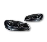 Faro Proiettore Fanale Anteriore Per VW Per Golf 6 MK6 2009-2013 Fari Anteriori DRL Luci Diurne Fari Anteriori LED Bi Xenon Lampadina Fendinebbia Accessori Auto Faro Principale(Left hand drive,TSI)