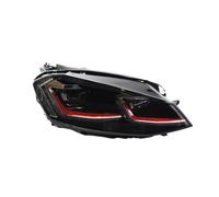 Faro Proiettore Fanale Anteriore Per VW Per Golk7 Per Golf 7 Per MK7 Fari Anteriori 2013-2016 Luci Diurne A LED Doppio Proiettore Accessori Per Auto Modificati Faro Principale(RHD,RED)