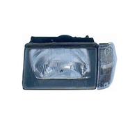 Faro proiettore H4 freccia bianca guida sx per Lancia Prisma