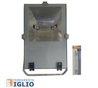 Faro Proiettore IP65 Lampada Ioduri Metallici 70W in Acciaio per Esterno ORION [EEK: A - G]