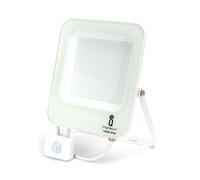 Faro proiettore Led 100W Bianco da esterno IP65 Bianco neutro 4000K con sensore crepuscolare e di movimento Aigostar