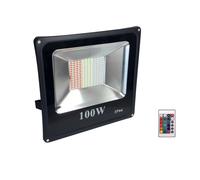 FARO PROIETTORE LED 100W RGB MULTICOLORE DA ESTERNO IP66 220V TELECOMANDO 87684