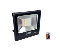 FARO PROIETTORE LED 100W RGB MULTICOLORE DA ESTERNO IP66 220V TELECOMANDO 87684