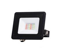 Faro proiettore Led 10W Nero da esterno IP65 RGB luce regolabile e dimmerabile con telecomando Aigostar