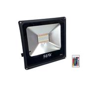 FARO PROIETTORE LED 50 W RGB MULTICOLORE DA ESTERNO IP66 220V TELECOMANDO 84140