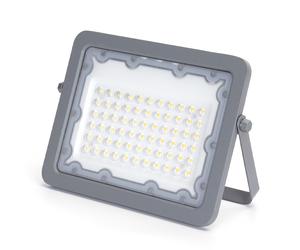 Faro proiettore Led 50W Grigio da esterno IP65 Bianco neutro 4000K Aigostar