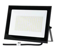 Faro proiettore Led Slim 100W Nero da esterno IP65 Bianco freddo 6500K Aigostar