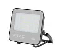 Faro Proiettore LED Slim 50W V-TAC Cavo 1m Nero 3000K IP65 - 231996