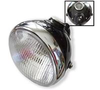 Faro proiettore Lucas SSU700 7" nero completo - adatto a BSA Norton ecc.