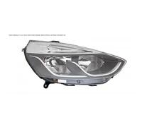 Faro proiettore sinistro h7-h1 elettrico per renault clio 2016 in poi nero