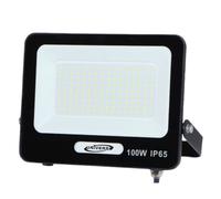 FARO PROIETTORE SMD LED FLOODLIGHT 100W SLIM IP65 NERO LUCE 3000K 4000K 6500K EK