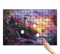 Faro Puzzle 1000 Pezzi, Tramonto Puzzle Adulti, Giochi Educativi per la Famiglia, Divertimento Colorato Set con Scatola, Giochi Creativi per Regalo Uomo Decorazioni Casa, Regalo Bambina 6 Anni W-6