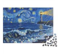 Faro Puzzle Impossible 1000 Pezzi Cielo notturno stellato Decorazione Per La Casa. Rilassamento E Intelligence Per Adulti E Ragazzi Da 14 Anni 1000pcs (75x50cm)