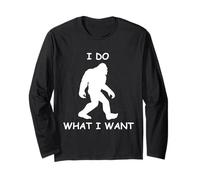 Farò Quello Che Voglio Sasquatch Foresta apeman Amante Divertente Maglia a Manica