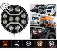 Faro Rotondo Completo A Led 9" Per Volvo FL FE FMX FM4