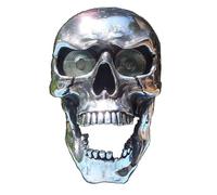 Faro scheletro per moto - Luci per auto scheletro, fascio LED per moto | Lampada frontale scheletro, accento faro, luce anteriore teschio metallico, decorazione celebrazione Halloween, raggio teschio
