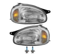 Faro Set Incl. Osram Lampade H4 per Opel Corsa B 73_78_79_Combinato 71_