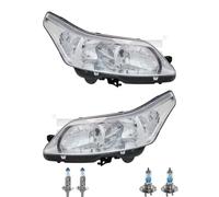 Faro Set Incl. Osram Lampade H7 H1 Con Lwr Motore per Citroën C4 I LC