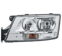 Faro Sinistro Cromato LED DRL Headlamp Autista OEM Hella