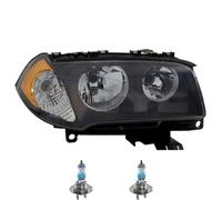 Faro Sinistro Giallo Inclusi Lampadine OSRAM H7 Con Motore LWR Per BMW X3 E83