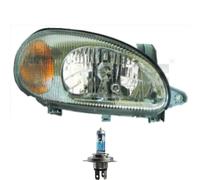 Faro Sinistro Grigio H4 Per Daewoo Lanos KLAT Inclusi Lampadine Osram