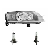 Faro Sinistro H1/H7 Per Audi A6 Avant 4F5 C6 4F2 Inclusi Lampadine Osram