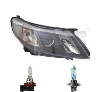 Faro Sinistro H7/H9 Per Saab 9-3 Cabriolet YS3F Inclusi Lampadine Osram