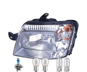 Faro Sinistro Inclusi Lampade OSRAM Premium Per Fiat Panda 169 Indicatori