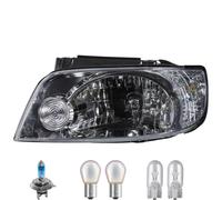 Faro Sinistro Inclusi Lampade OSRAM Premium Per Hyundai Matrix FC Con Supporto