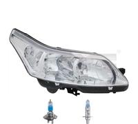 Faro Sinistro Inclusi Lampade Premium Per Citroën C4 I LC_ Con Motore LWR