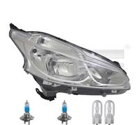 Faro Sinistro Inclusi Lampade Premium Per Peugeot 208 CA CC Con Luce Diurna