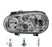 Faro Sinistro Inclusi Lampade Premium Per VW Golf IV 1J1 Con Fendinebbia