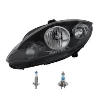 Faro Sinistro Inclusi Lampadine OSRAM H1 H7 Con Motore LWR Per Seat Leon 1P1