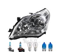 Faro Sinistro Inclusi Lampadine OSRAM H11 HB3 Con Motore LWR Per Toyota Verso
