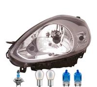 Faro Sinistro Inclusi Lampadine OSRAM H4 Con Motore LWR Per Fiat Punto Evo 199_