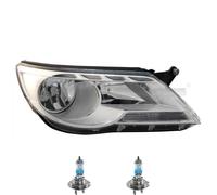 Faro Sinistro Inclusi Lampadine OSRAM H7 Con Motore LWR Per VW Tiguan 5N