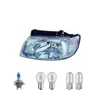 Faro Sinistro Manuale Inclusi Lampade Premium Per Hyundai Matrix FC Con Supporto