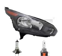 Faro Sinistro Nero + Giallo H7/H15 Per Ford Tourneo Inclusi Lampadine Osram