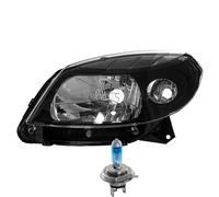 Faro Sinistro Nero Inclusi Lampade OSRAM Premium Per Dacia Sandero