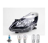 Faro Sinistro Nero Inclusi Lampade Premium Per Renault Clio III BR0/1 CR0/1