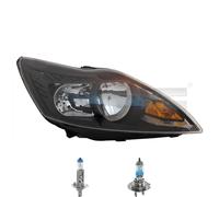 Faro Sinistro Nero Inclusi Lampadine OSRAM H7 H1 Per Ford Focus II DA_ HCP DP