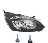 Faro Sinistro Nero Inclusi Lampadine OSRAM Per Ford Transit Custom V362