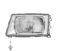 Faro Sinistro Per Audi 100 C3 Tipo 44 Anno 82-91 Inclusi Lampadine OSRAM
