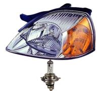 Faro Sinistro Per Kia Rio Tipo DC Anno 02-05 Facelift Con Freccia (Arancione) H4